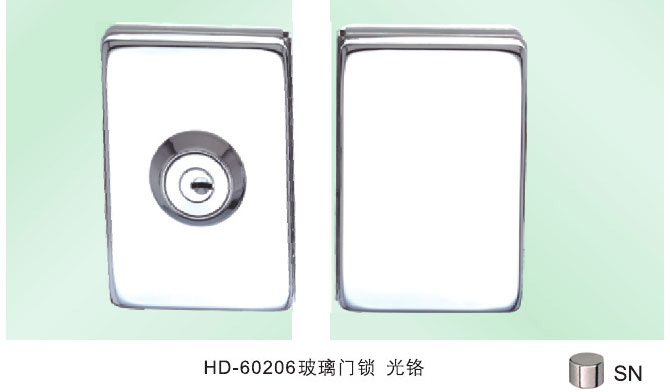 HD-60206玻璃門鎖 光鉻